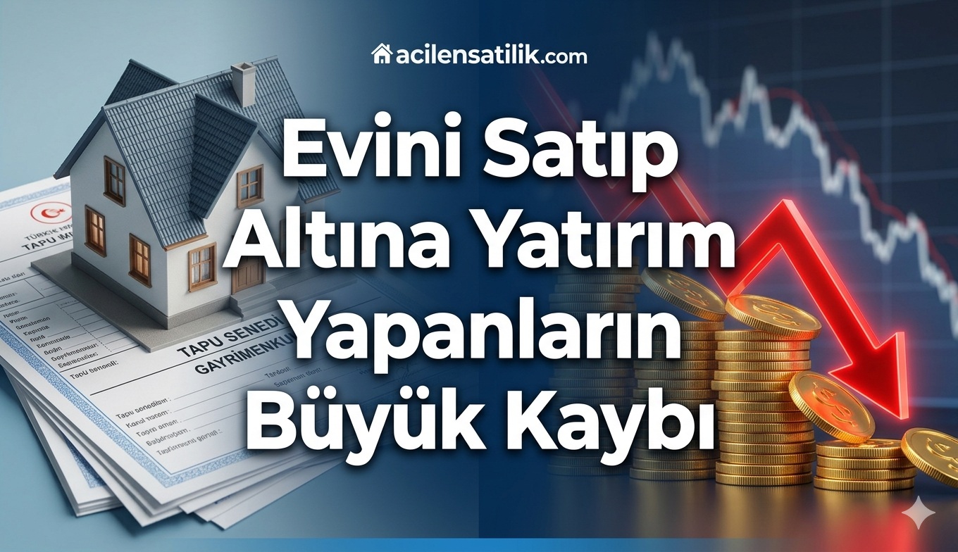 Altın Mı, Ev Mi? Emlak Piyasasını Bırakıp Altına Yönelenlerin Büyük Kaybı!