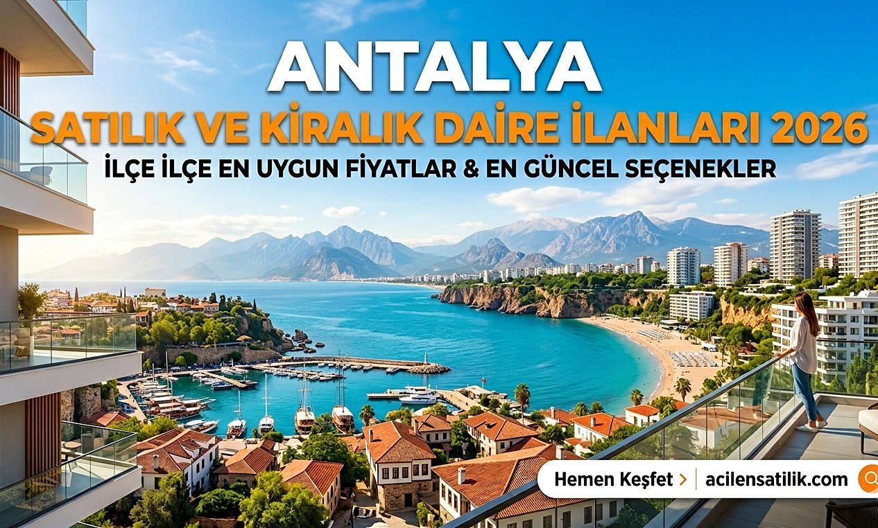 Antalya Kiralık Daire İlanları 2026: İlçe İlçe En Uygun Fiyatlar!
