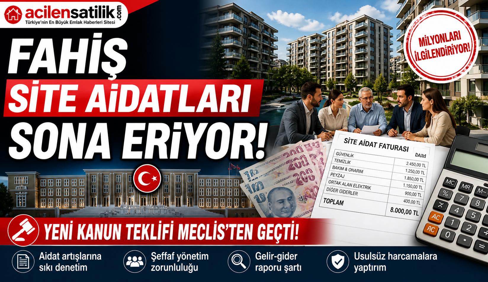 Apartman ve Sitelerde Aidat Krizi Bitiyor Yeni Yasa Kabul Edildi