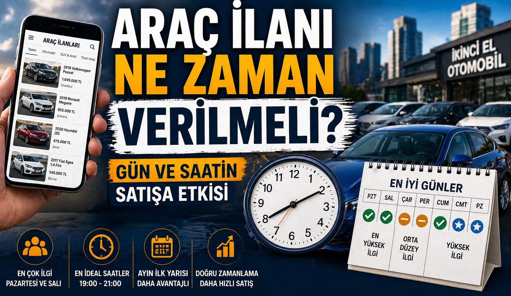Araç İlanı Vermek İçin En Doğru Gün ve Saat Açıklandı
