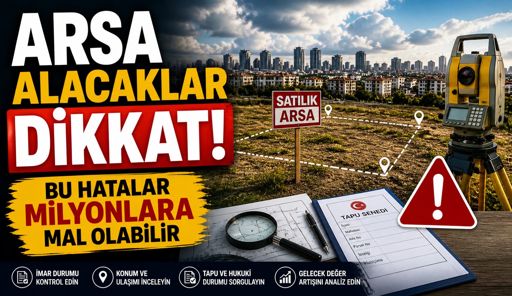 Arsa alırken en sık yapılan hatalar ve uzmanlardan önemli tavsiyeler