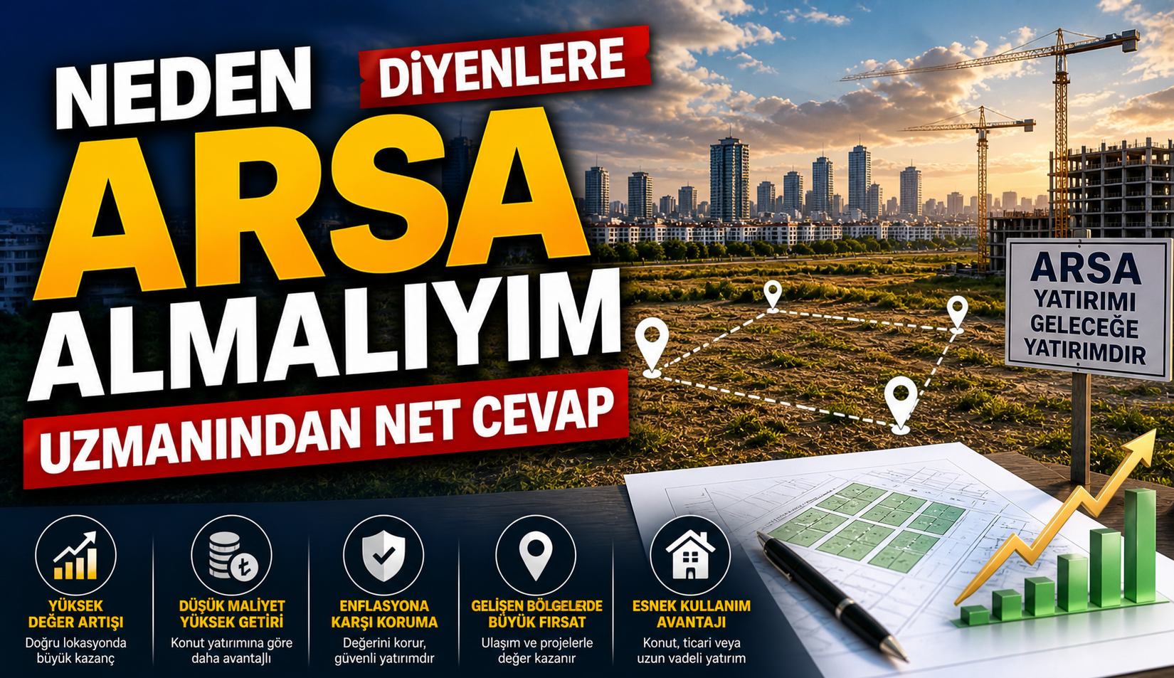 Arsa yatırımı neden kazandırıyor uzmanlar tek tek açıkladı