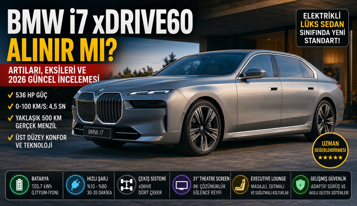 BMW i7 xDrive60 Nasıl Bir Otomobil? Satın Almadan Önce Bilmeniz Gereken Her Şey