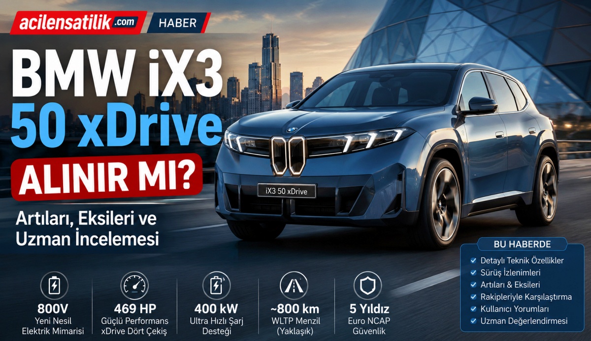 BMW iX3 50 xDrive Nasıl Bir Otomobil? Gerçek Kullanıcı ve Uzman Yorumları