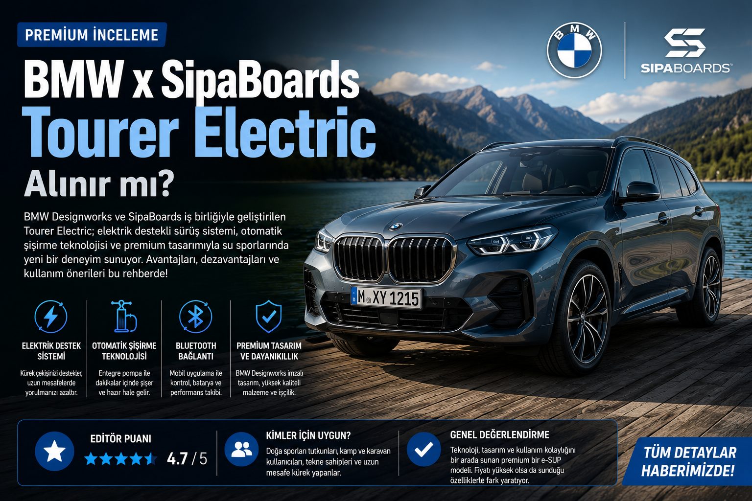 BMW x SipaBoards e-SUP Tourer Electric Nasıl Bir Su Aracı? Satın Almadan Önce Mutlaka Okuyun