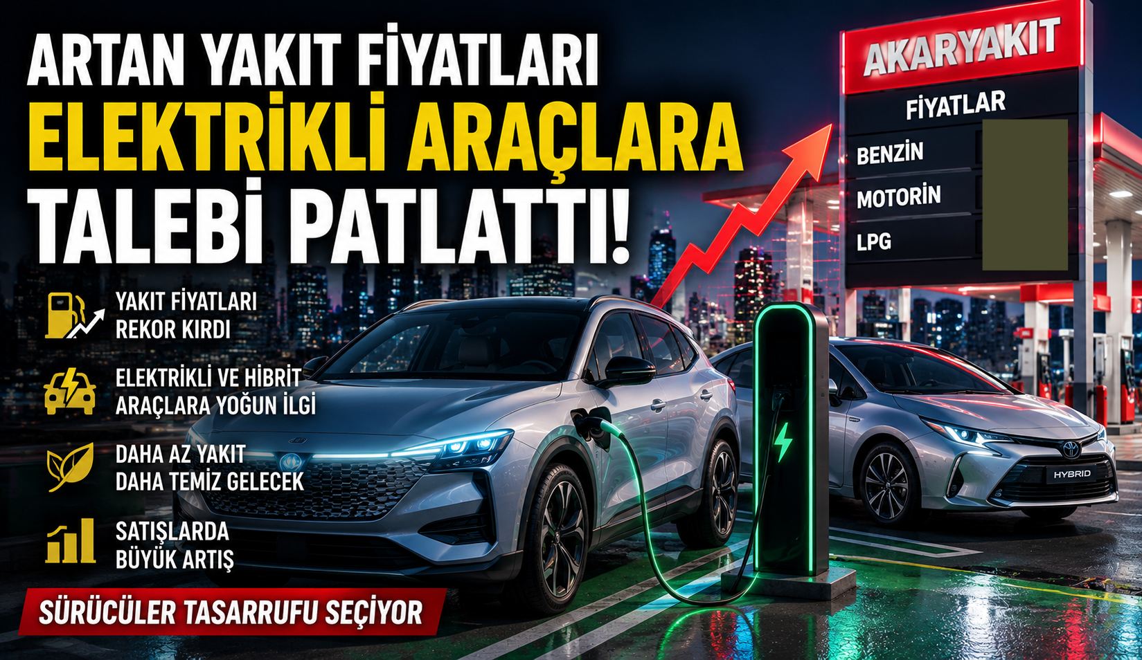 Benzin ve Motorin Zamları Sonrası Hibrit Araçlara Büyük İlgi