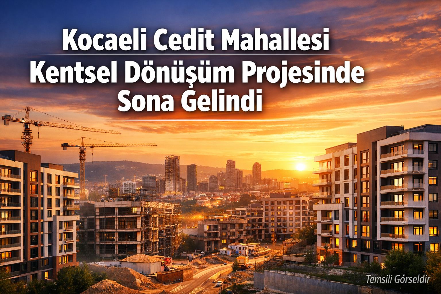 Cedit Mahallesi’nde Yeni Yaşam Alanı Hazır Hale Geliyor