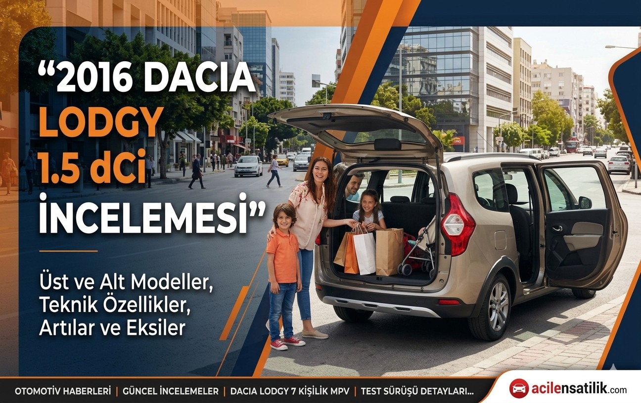 Dacia Lodgy 1.5 dCi Alınır mı? Üst ve Alt Modelleriyle Detaylı Rehber