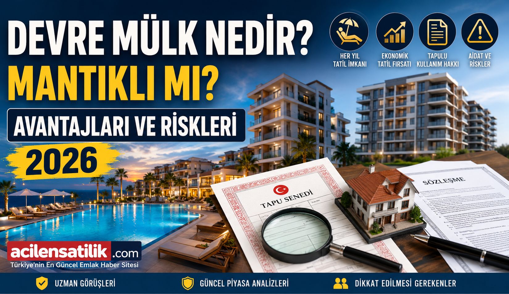 Devre Mülk Rehberi 2026: Fırsatlar, Riskler ve Satın Alma Tavsiyeleri