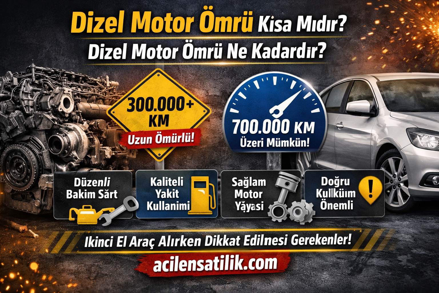 Dizel Motor mu daha uzun Ömürlü? Benzinli ile Karşılaştırma