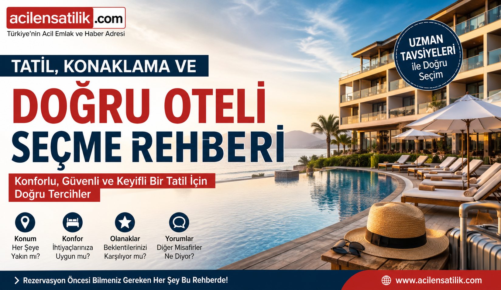 Doğru Otel Nasıl Seçilir? Tatilciler İçin Güncel Konaklama Rehberi
