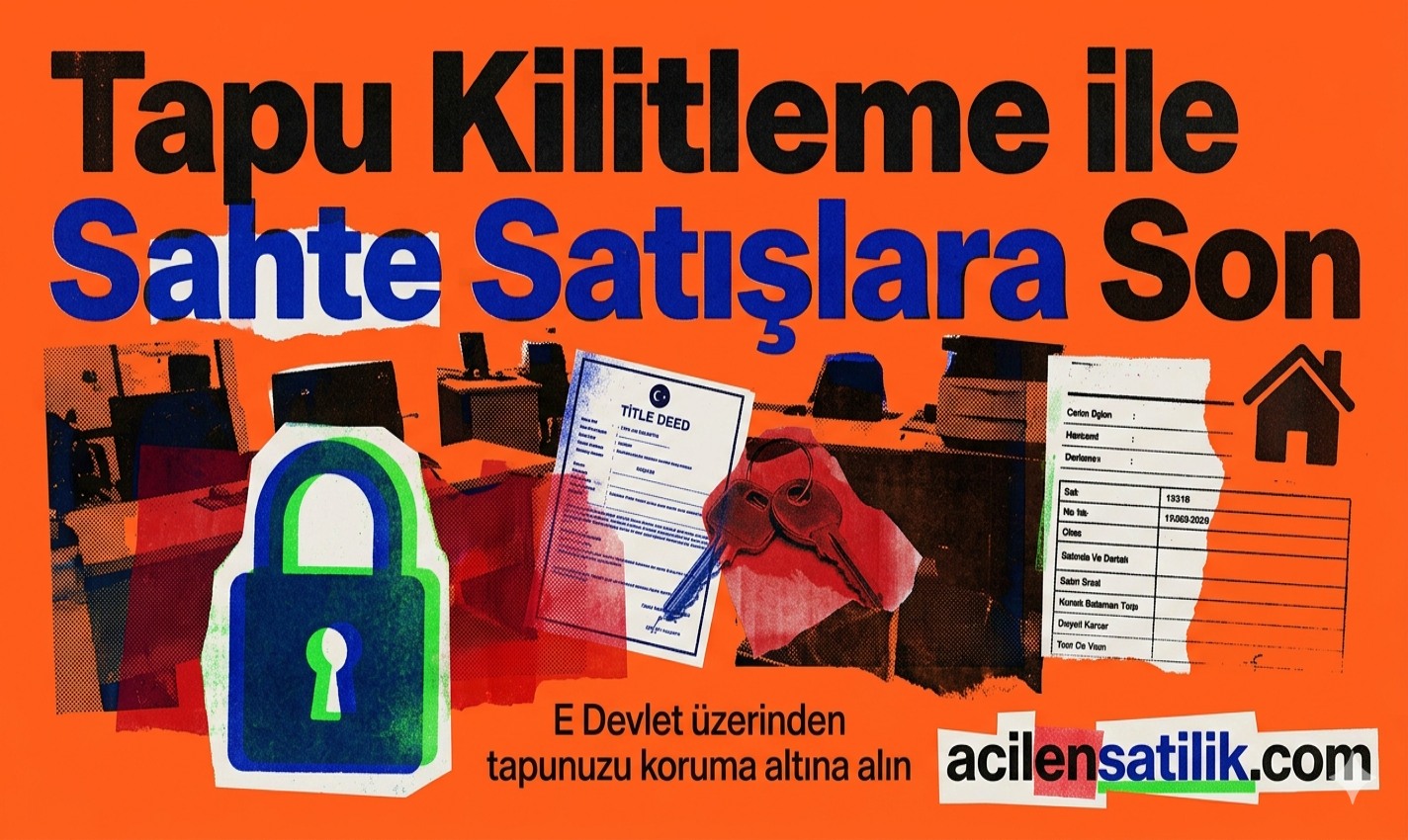 E Devletten 1 Dakikada Tapu Kilitleme Sahte Satışlara Son