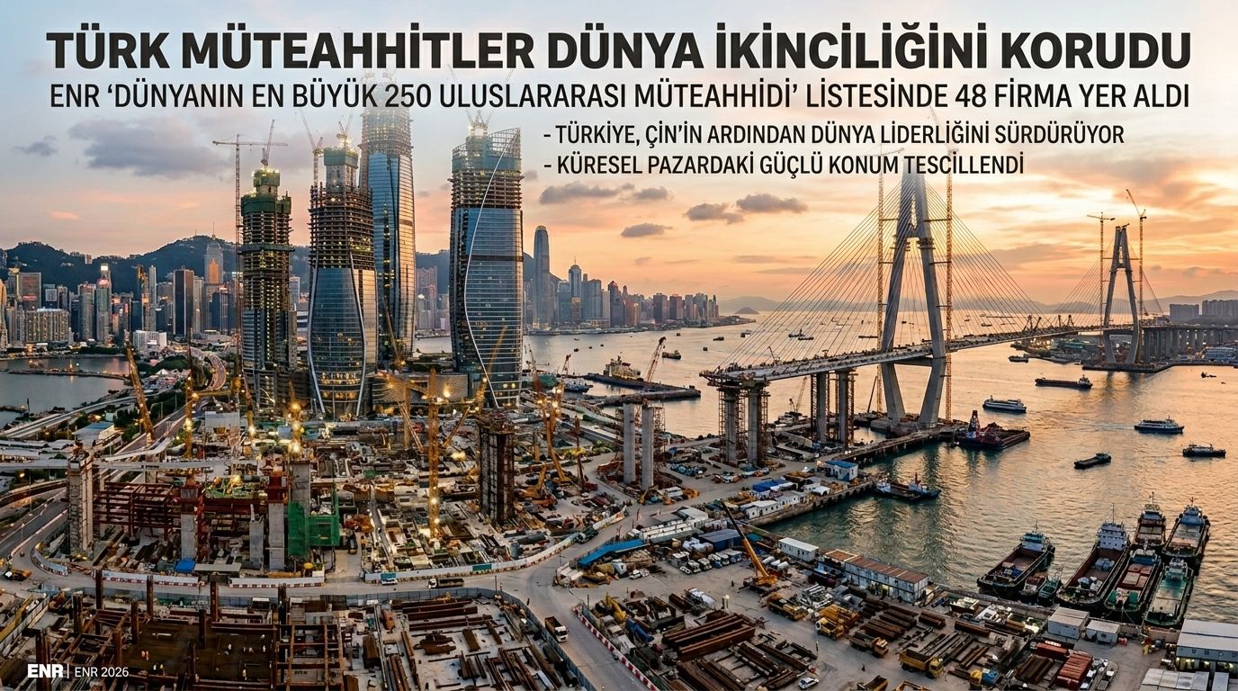 ENR Top 250 Açıklandı: Türk Müteahhitlik Sektörü Dünyanın Zirvesindeki Yerini Sağlamlaştırdı