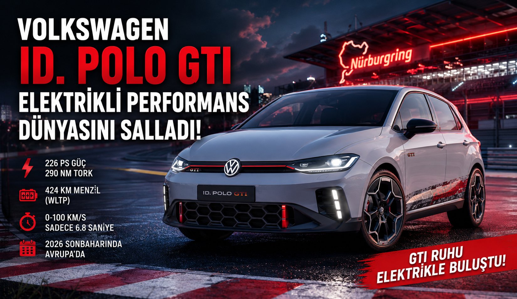 Elektrikli Volkswagen ID. Polo GTI Performans Tutkunlarını Heyecanlandırdı