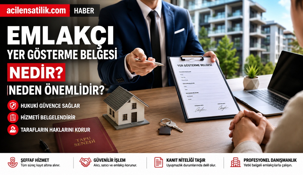 Emlakçı Yer Gösterme Belgesi Rehberi 2026: Haklar, Sorumluluklar ve Dikkat Edilecek Noktalar