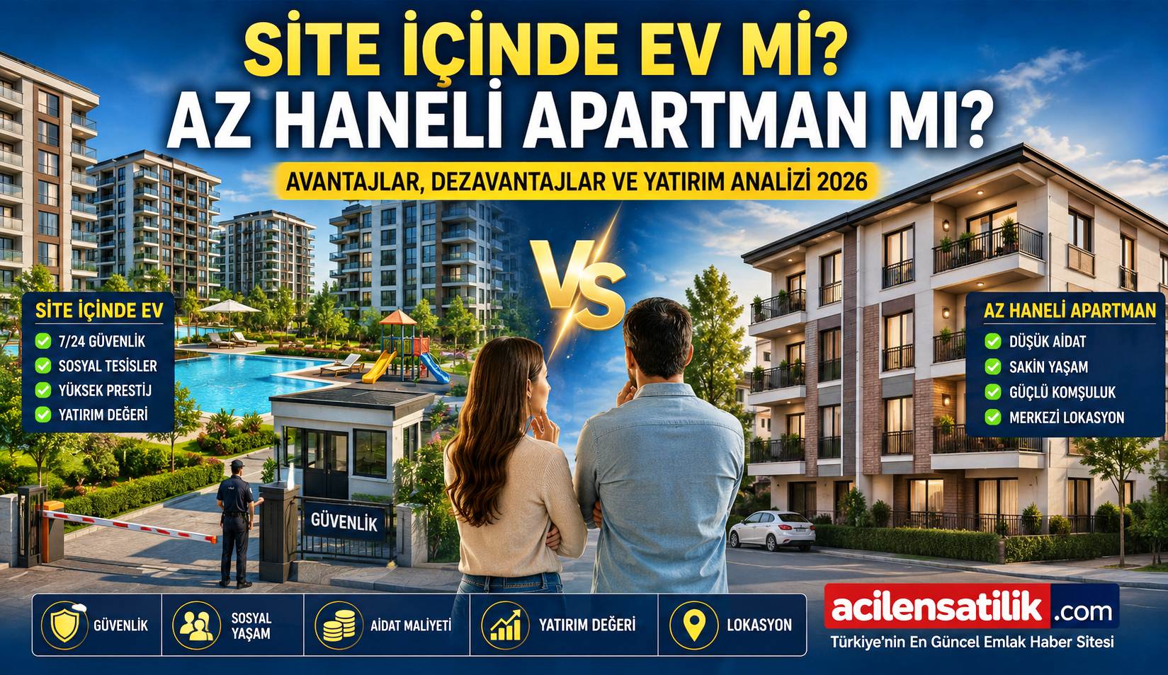 Ev Alırken Hangisi Daha Mantıklı? Site İçi Konut ve Az Katlı Apartman Analizi