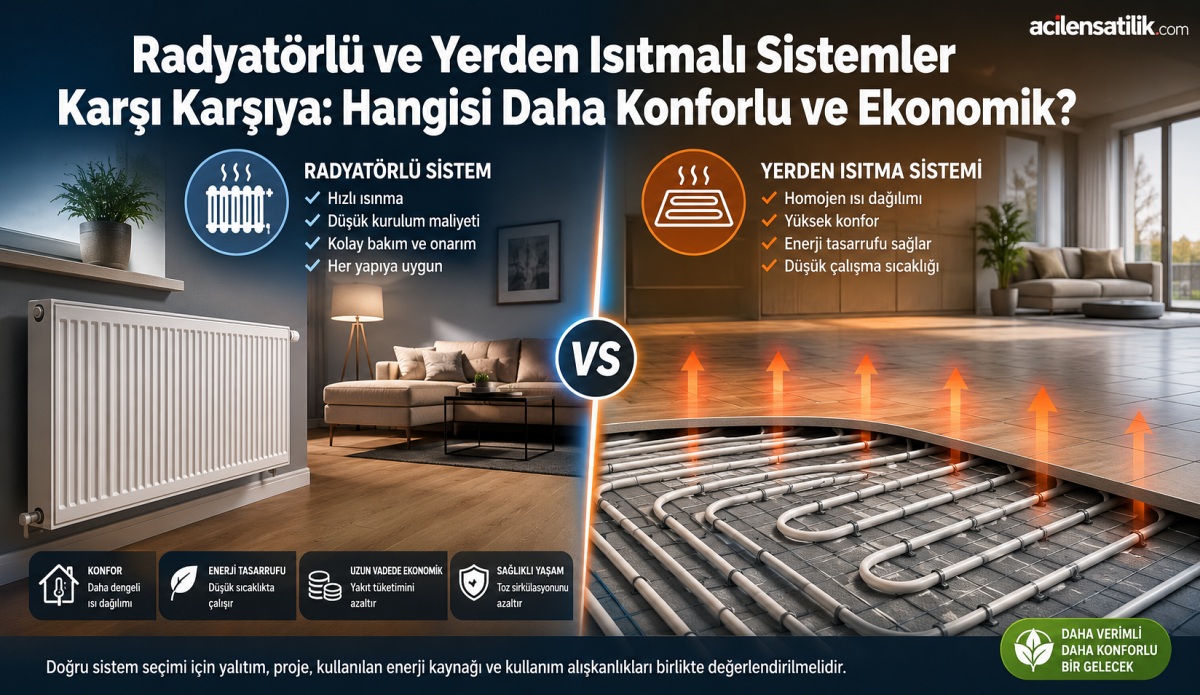 Ev Isıtma Sistemlerinde Büyük Karşılaştırma: Radyatör ve Yerden Isıtmanın Artıları ile Eksileri