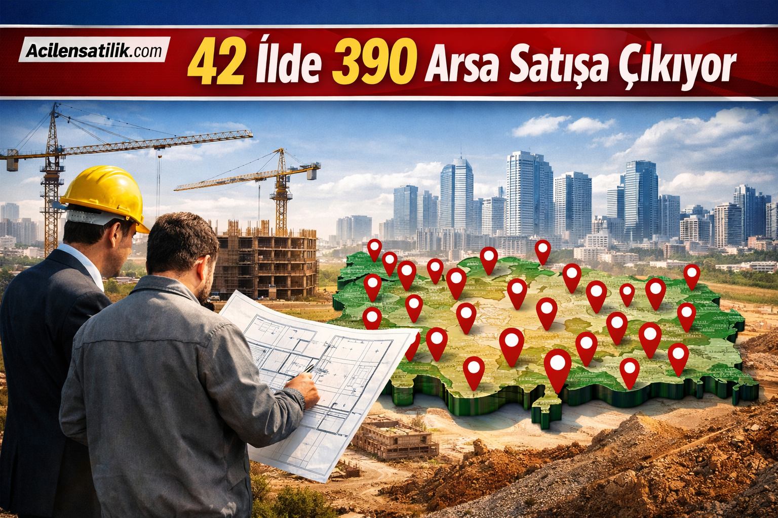Ev Sahibi Olmak İsteyenlere Müjde Uygun Fiyatlı 390 Arsa Satışta!