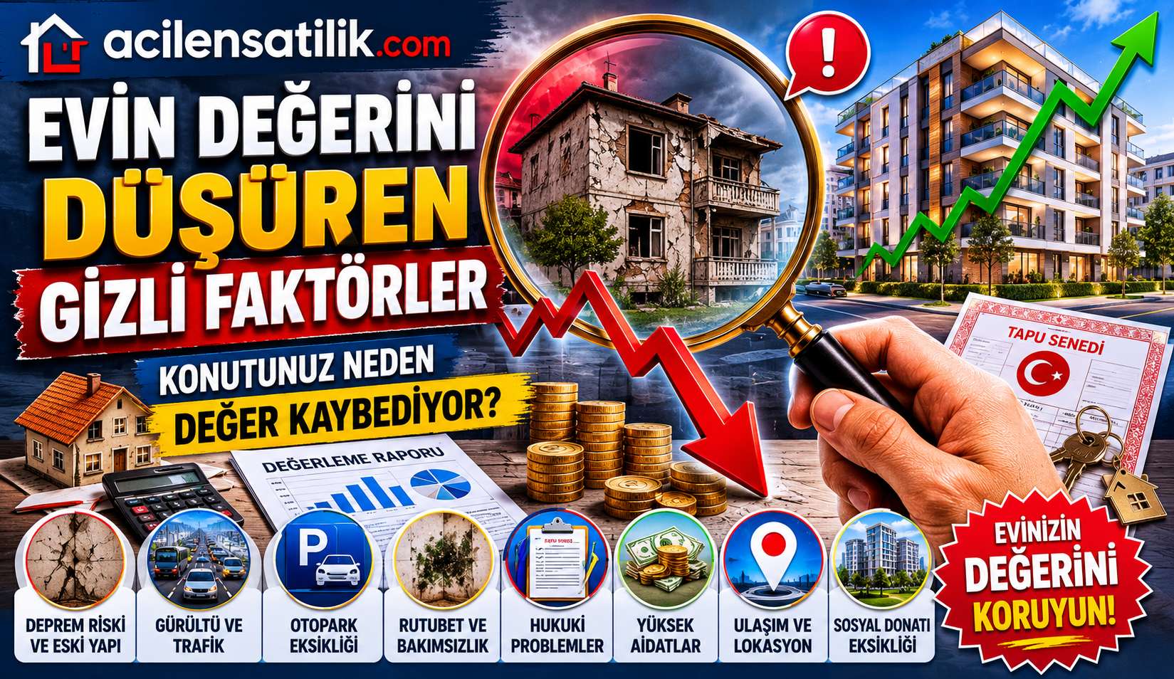 Ev Sahipleri Dikkat! Gayrimenkul Değerini Sessizce Düşüren 10 Faktör