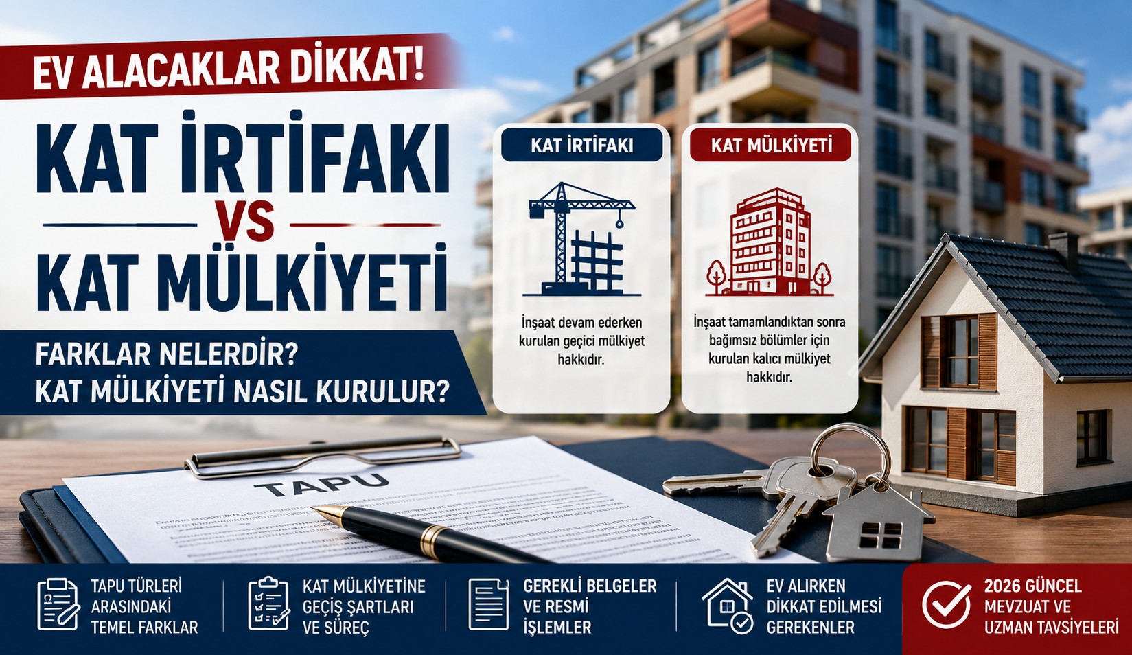 Ev Satın Almadan Önce Kontrol Edin! Kat İrtifakı ve Kat Mülkiyeti Rehberi