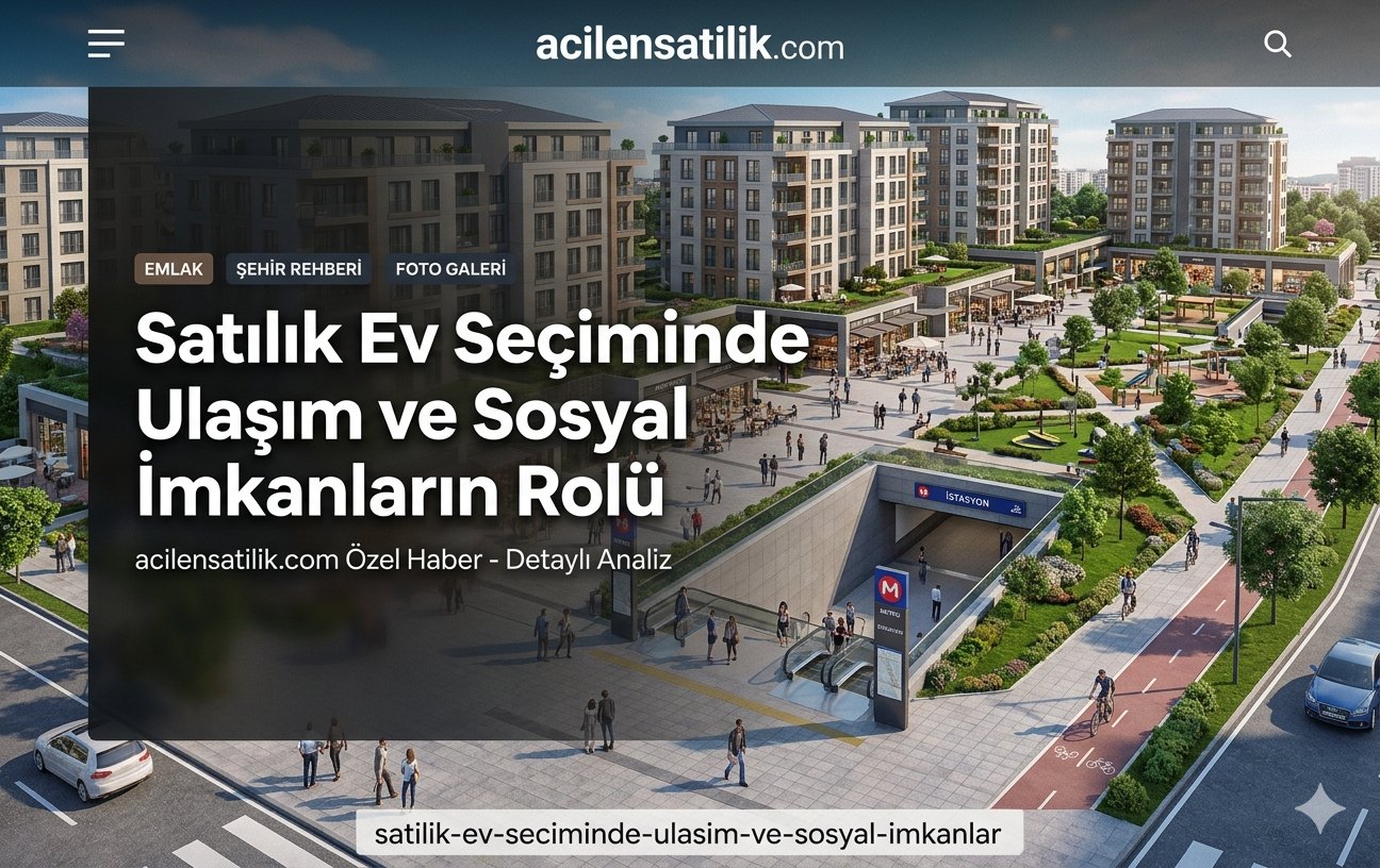 Ev Seçiminde Altın Kural: Konum, Ulaşım ve Sosyal Alanların Değere Etkisi