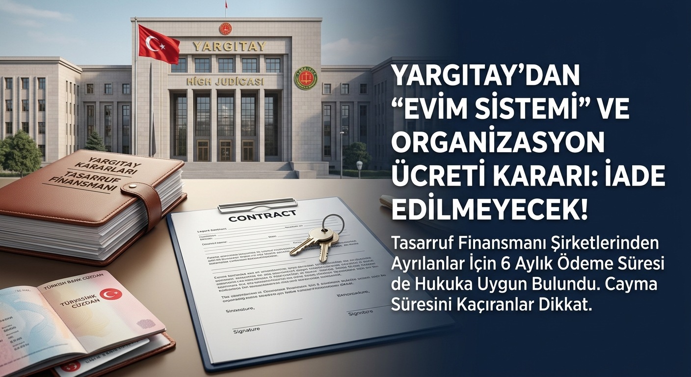 Evim Sisteminde Flaş Yargıtay Kararı: Sözleşmeyi Feshedenler Dikkat, O Para Yanıyor!