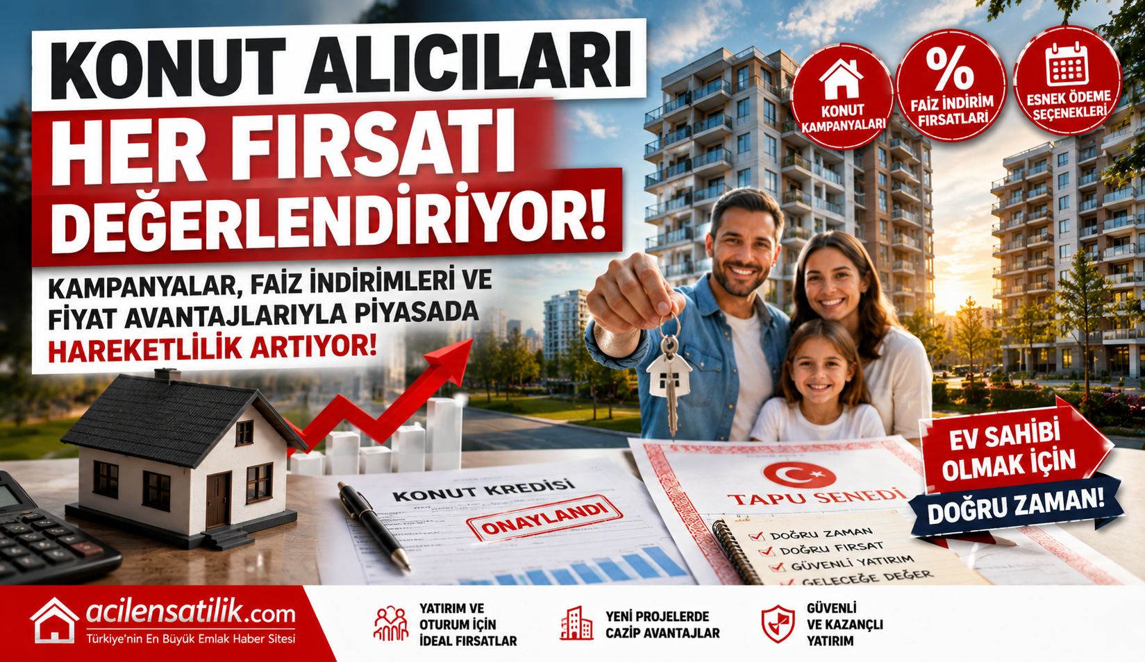 Faiz ve Kampanya Etkisi Konut Satışlarında Yeni Dönem Başladı