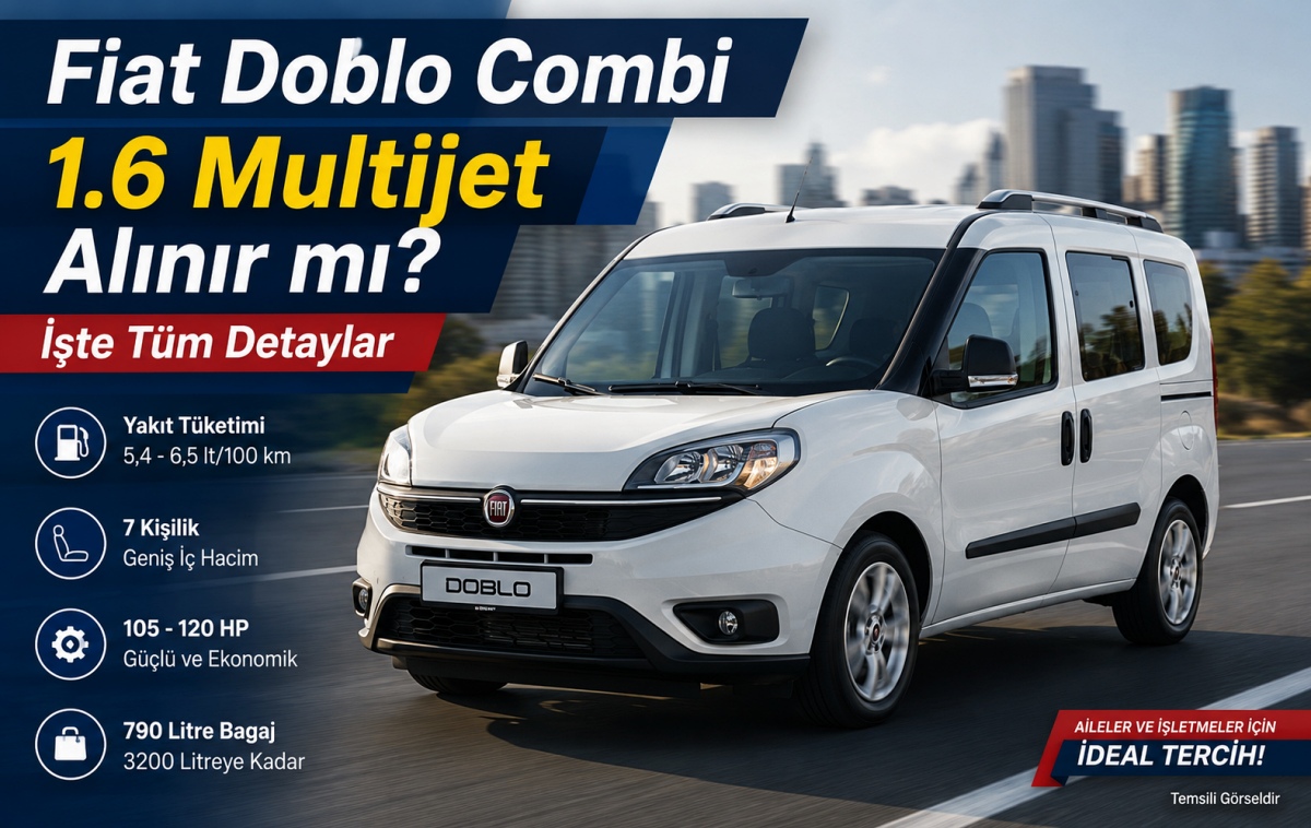 Fiat Doblo Combi 1.6 Multijet Kullanıcı Yorumu: Artıları, Eksileri ve Yakıt Performansı