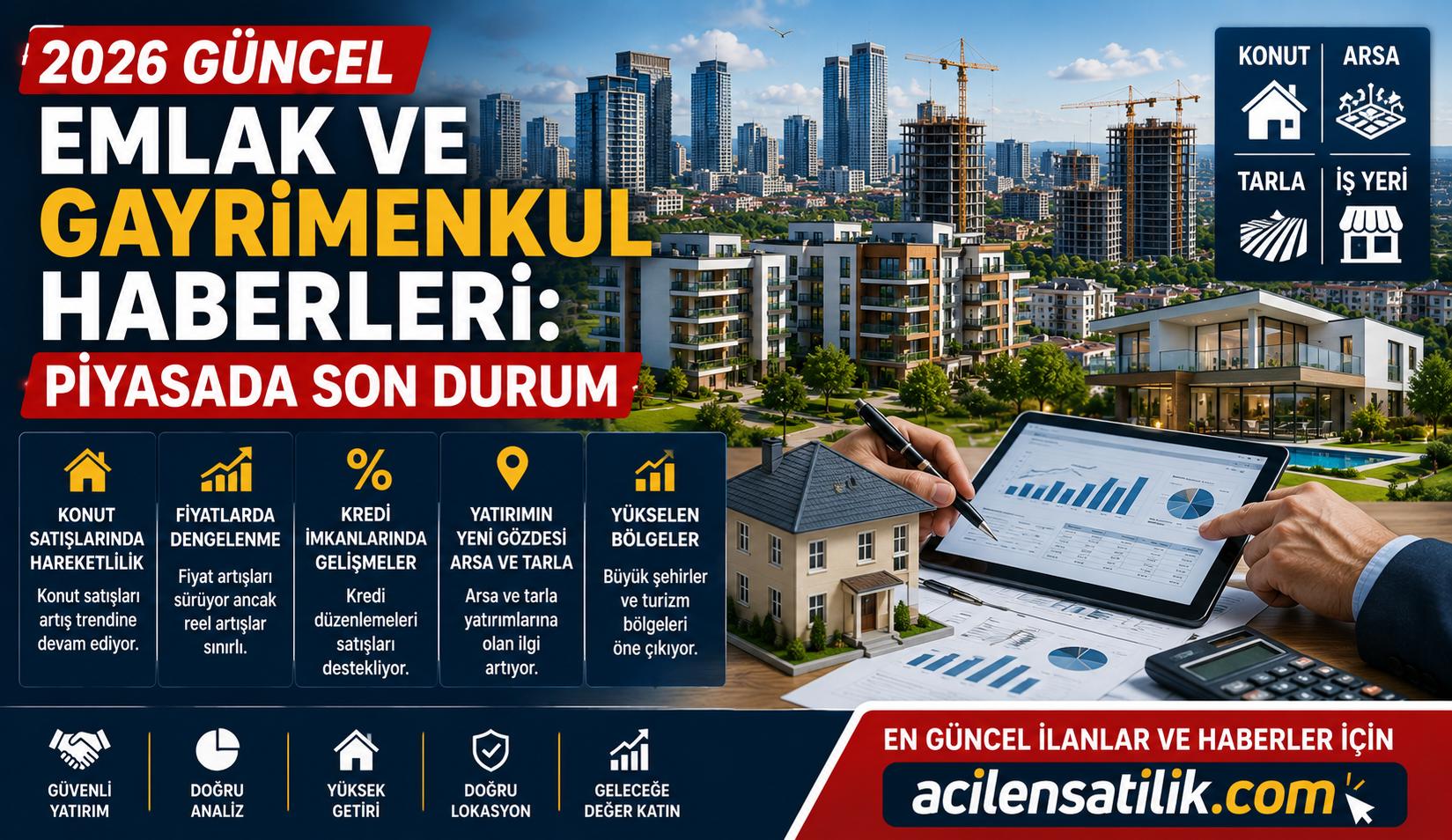 Güncel Emlak Haberleri: Konut, Arsa ve Tarla Yatırımlarında Yeni Dönem