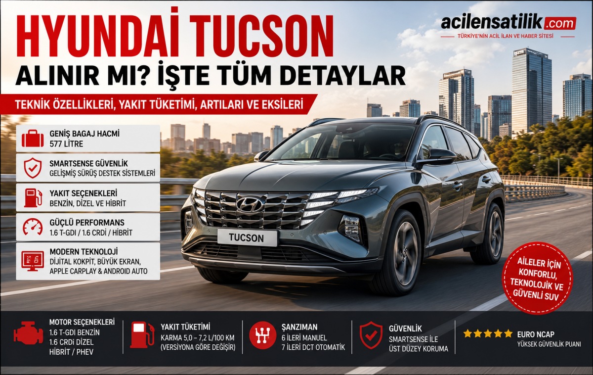 HYUNDAİ TUCSON Yakıt Tüketimi, Donanımı ve Güvenlik Özellikleriyle Mercek Altında