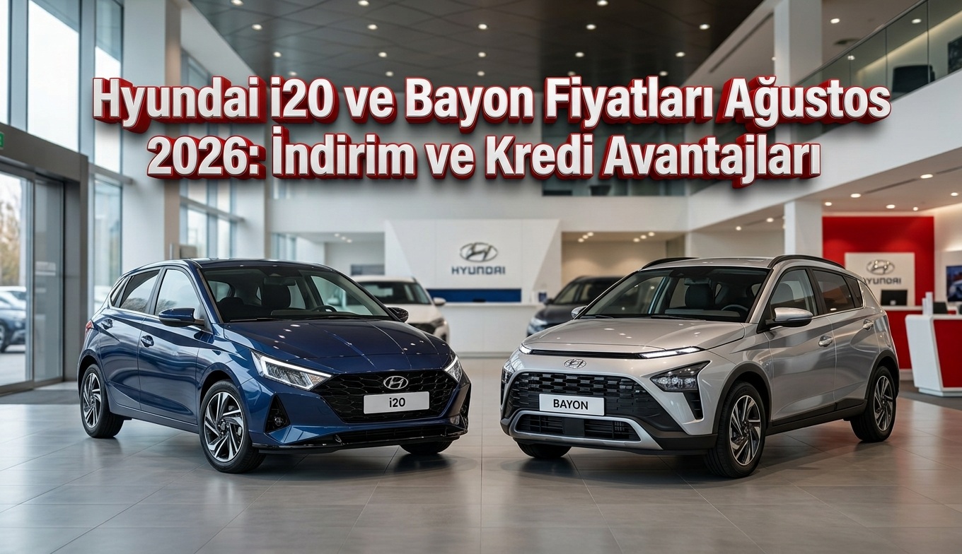 Hyundai i20 ve Bayon Fiyatları Ağustos 2026: İndirim ve Kredi Avantajları