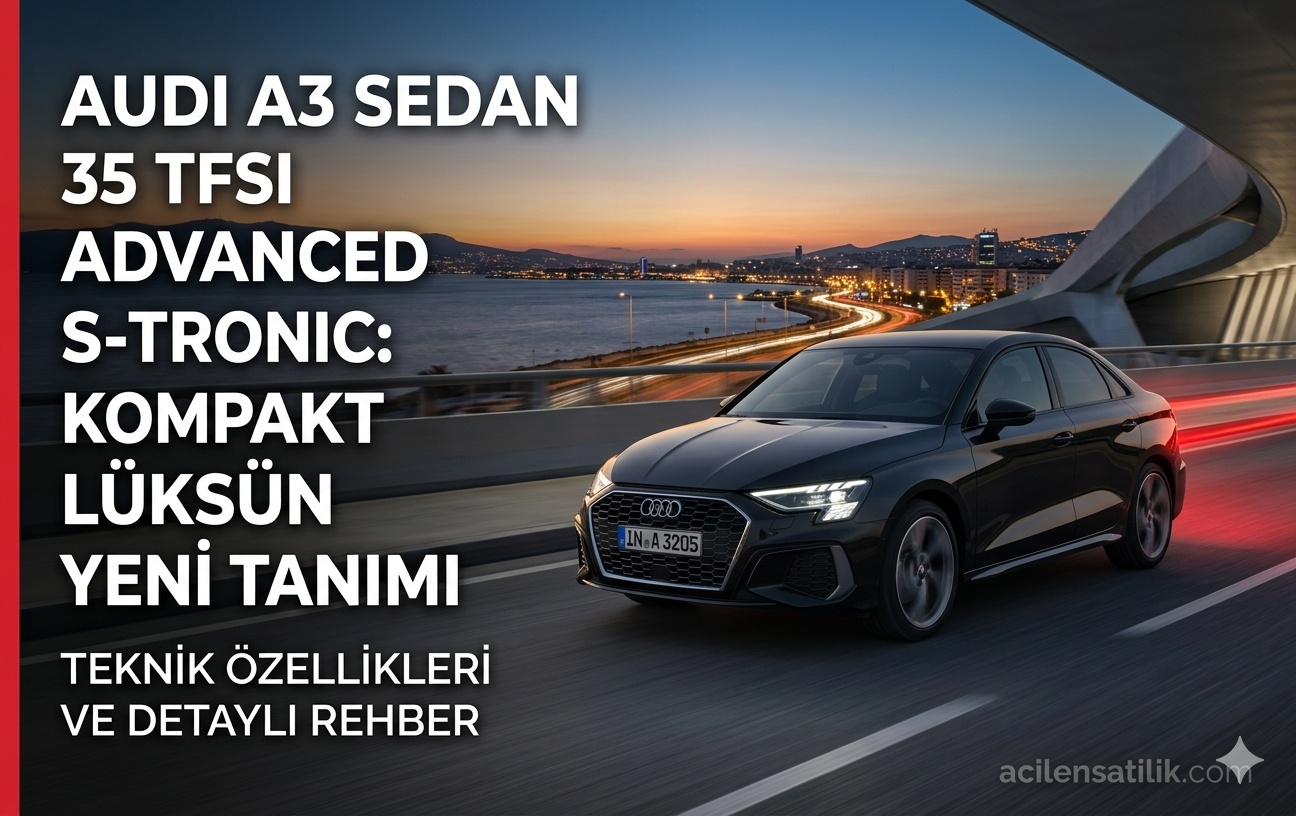 Kompakt Lüksün Zirvesi: Audi A3 Sedan 35 TFSI Advanced İncelemesi