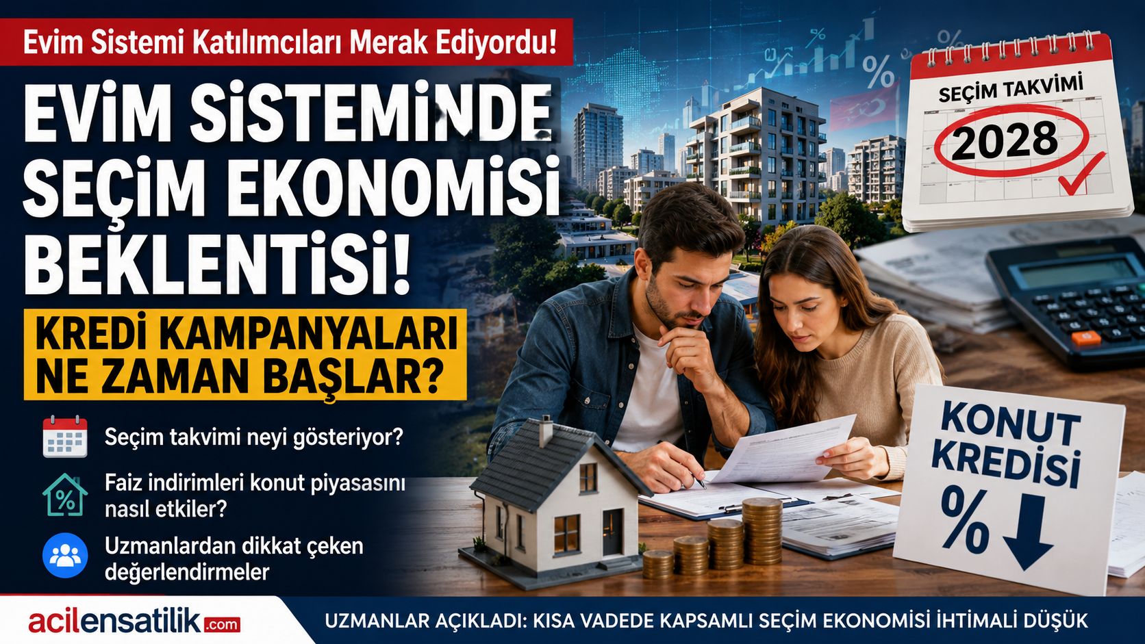Konut Piyasasında Seçim Beklentisi! Evim Sistemi Katılımcılarının En Çok Sorduğu Soru Yanıt Buldu