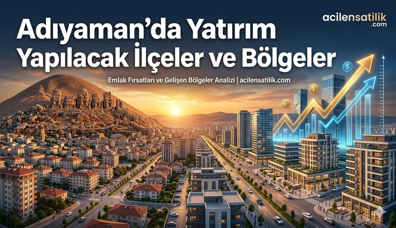 Konut ve Arsa Yatırımında Adıyaman'ın En Çok Tercih Edilen Bölgeleri