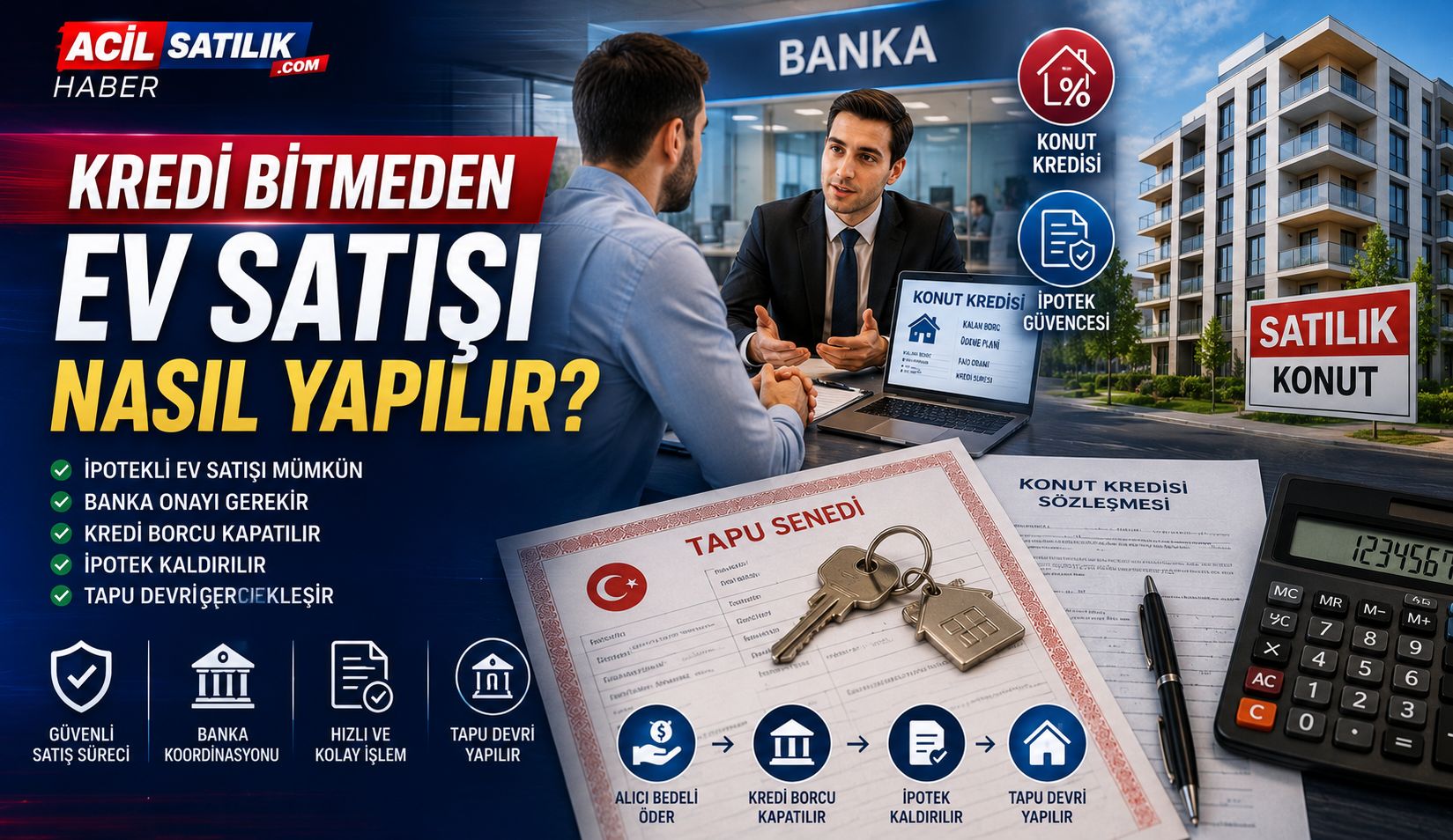 Kredi Çekilen Ev Nasıl Satılır? Adım Adım İpotekli Konut Satışı
