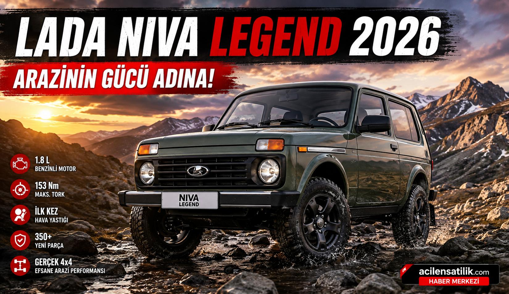 Lada Niva Legend 2026 Tanıtıldı: 49 Yıllık Efsane Yeniden Sahneye Çıktı