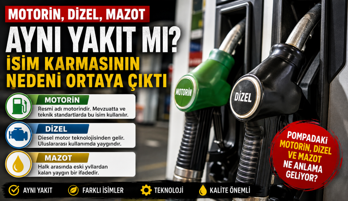 Motorin mi Dizel mi Mazot mu? Türkiye'de Yıllardır Süren İsim Karmaşasının Gerçek Sebebi