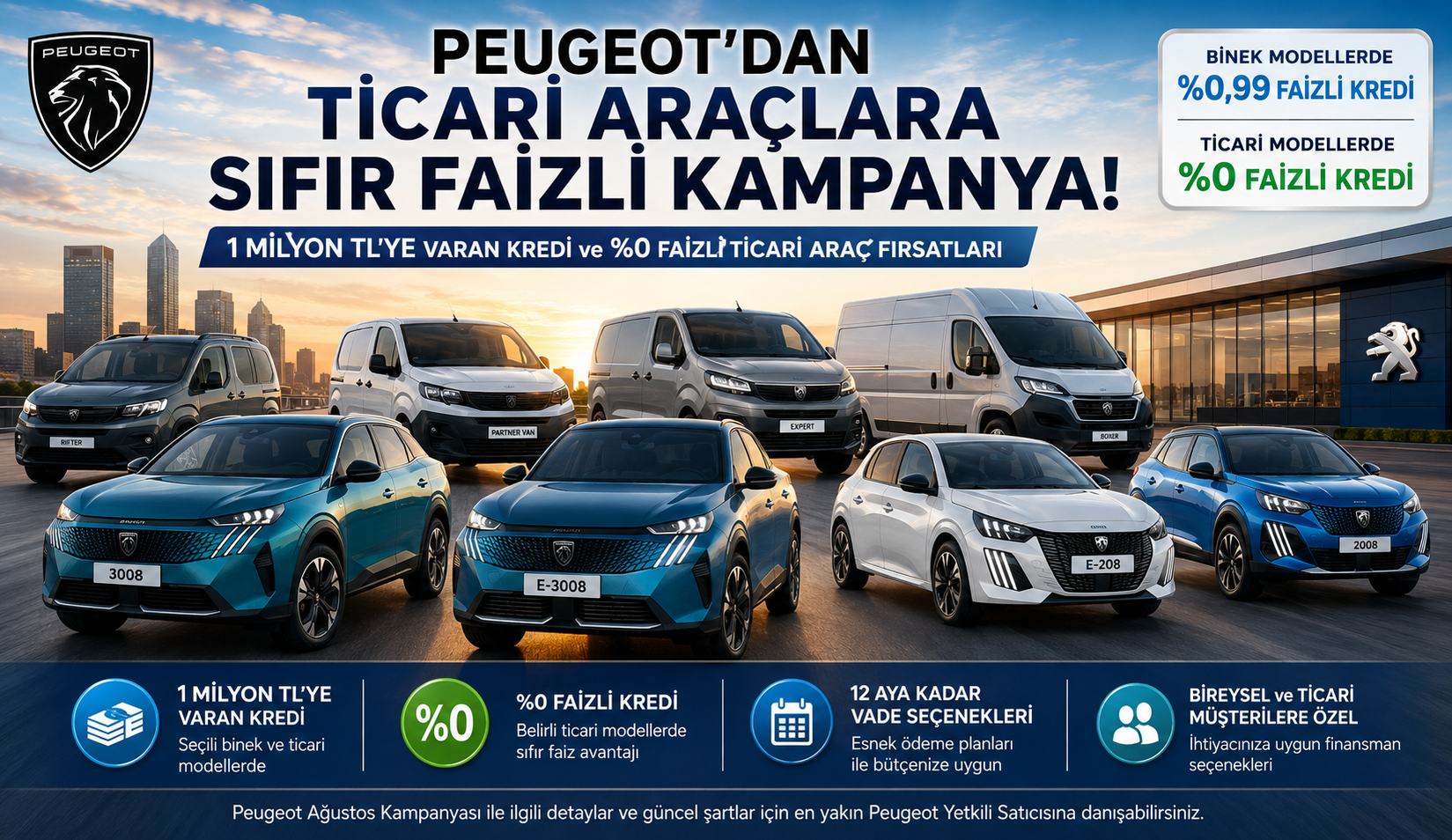 Peugeot 3008, 5008 ve Elektrikli Modellerde Ağustos Kampanyası: Kredi Detayları Açıklandı