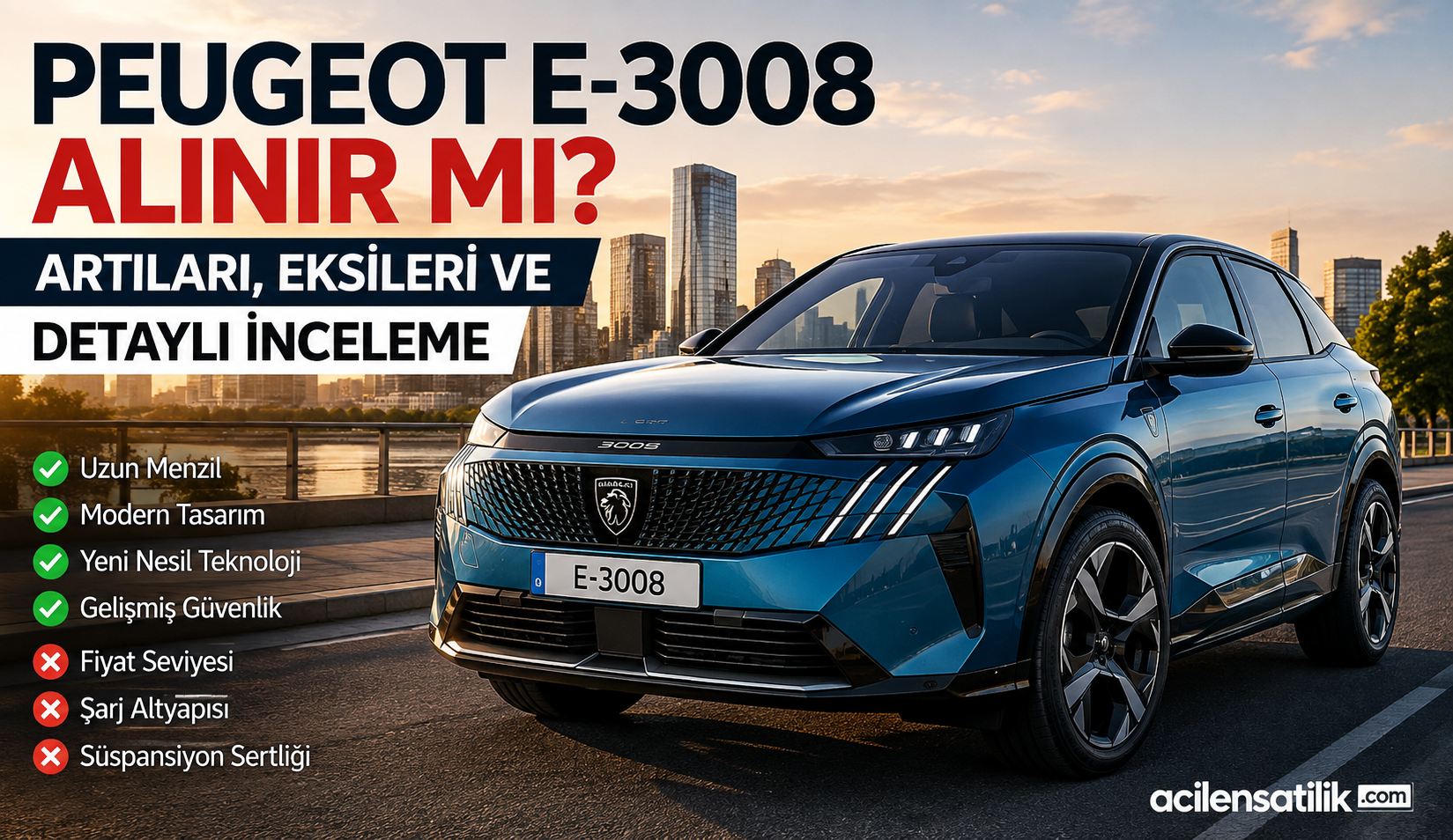 Peugeot E-3008 Alınır mı? Artıları, Eksileri, Menzili ve Fiyat/Performans Analizi
