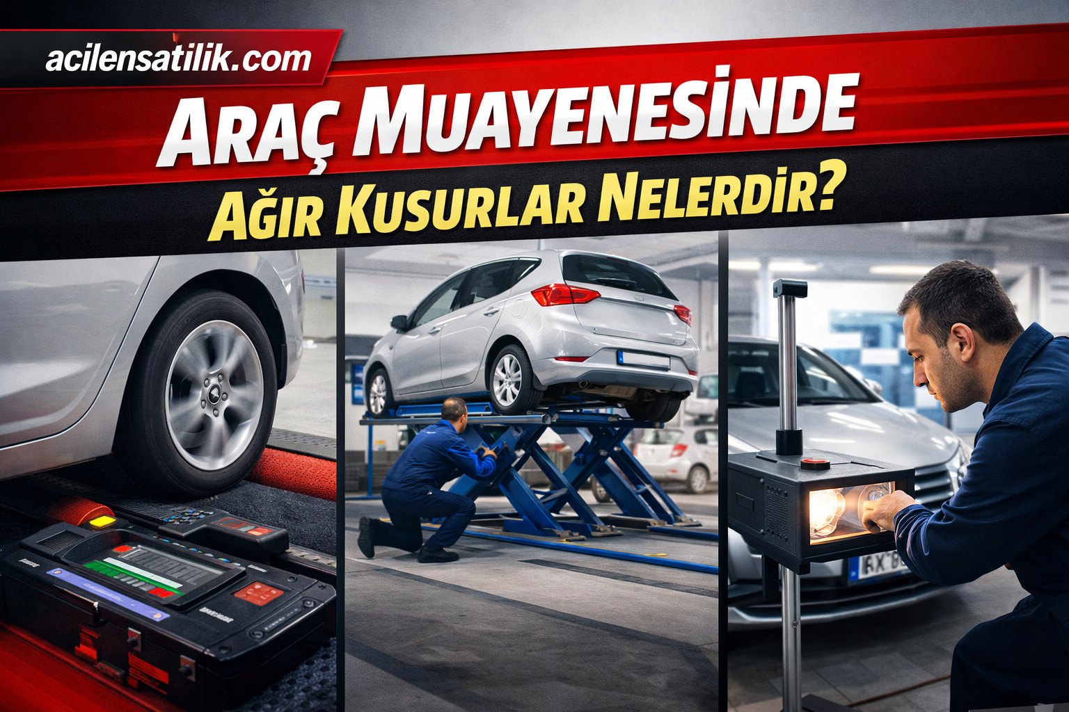 Sürücüler Dikkat Araç Muayenesinde En Kritik Kusurlar