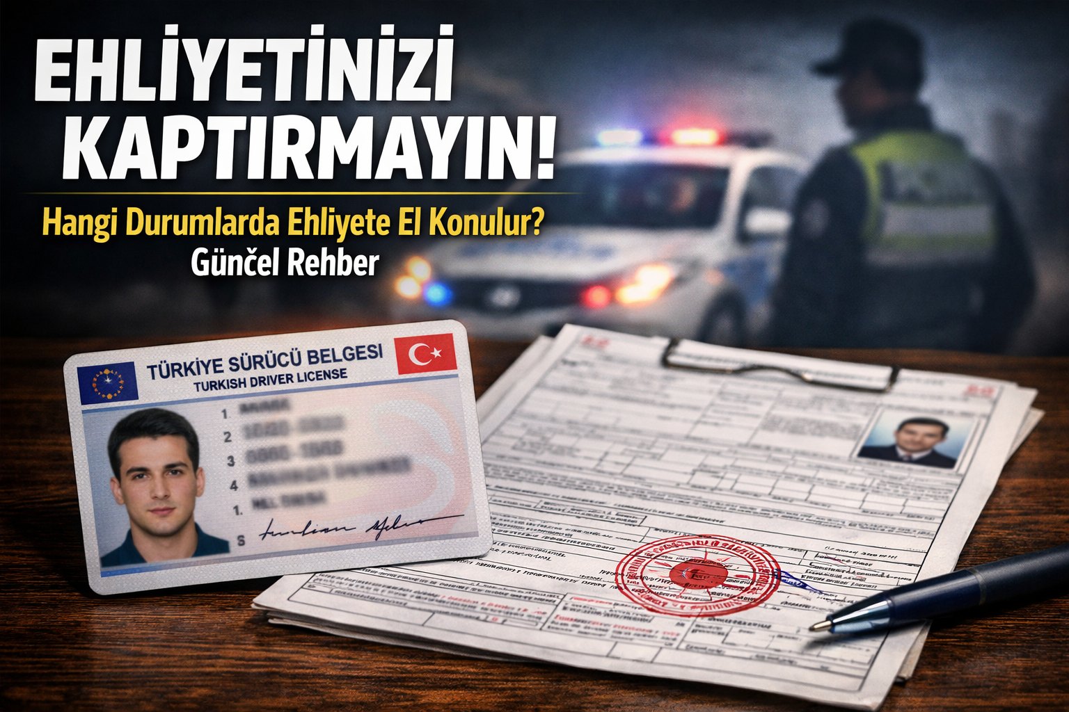 Sadece Alkol Değil! Ehliyete El Konulmasına Yol Açan 7 Kritik Trafik İhlali