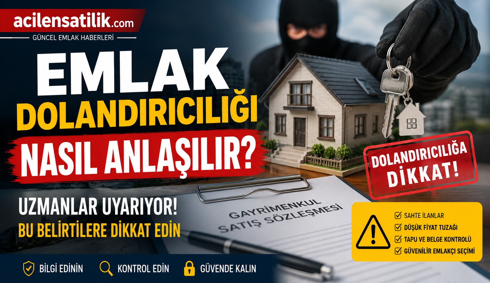 Sahte İlanlara Karşı Alarm! Emlak Dolandırıcılığına Karşı Bilmeniz Gerekenler