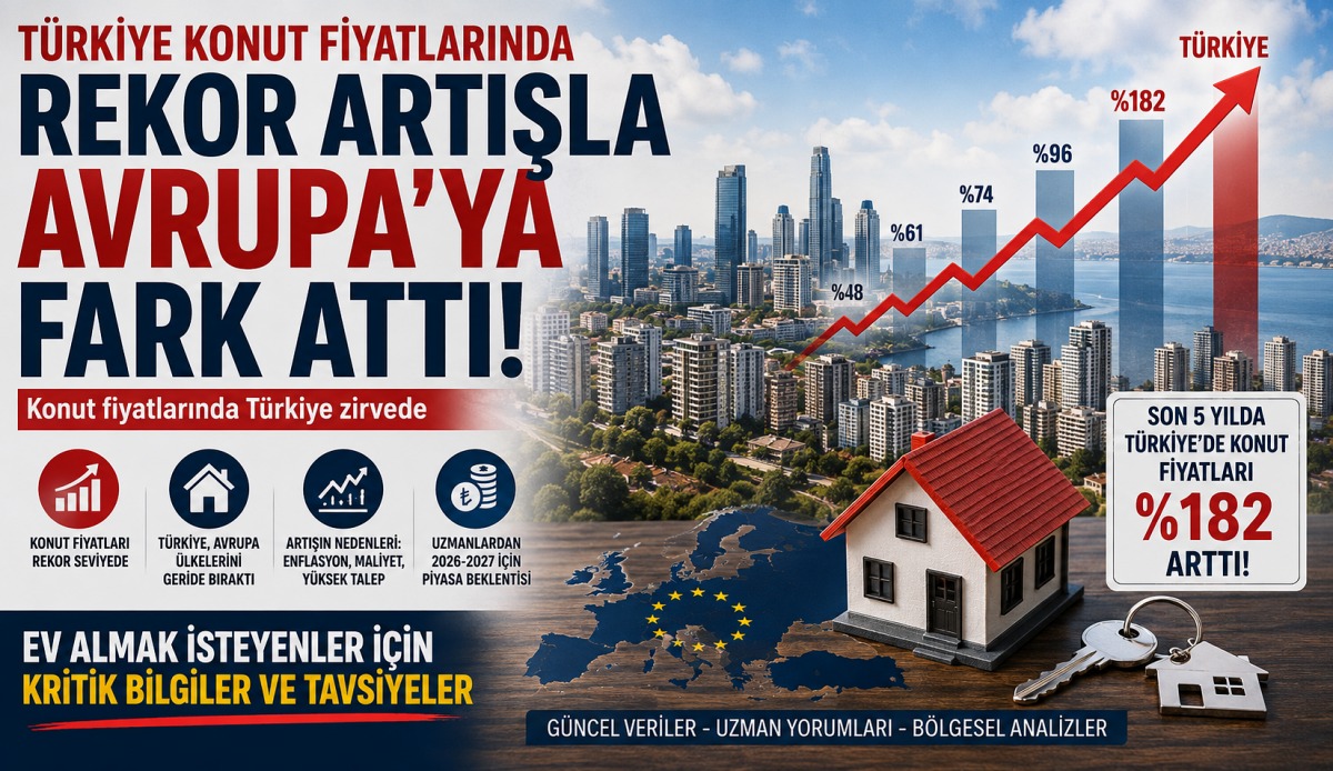 Türkiye Konut Fiyat Artışında Avrupa'yı Geride Bıraktı! Rekor Yükselişin Perde Arkası