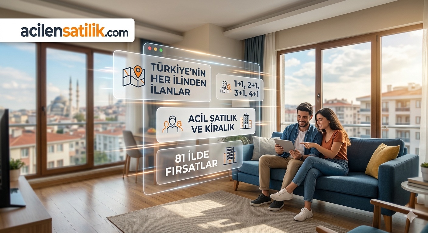 Türkiye’nin En Hızlı Emlak Platformu: acilensatilik.com Acilen Satılık