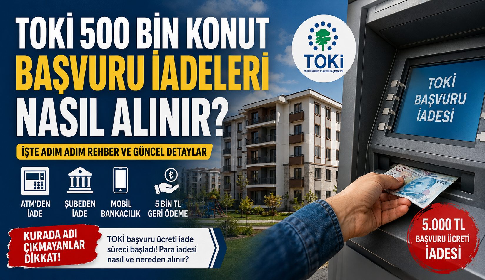 TOKİ 500 Bin Konut Başvuru İadesi Nasıl Alınır İşte Adım Adım Rehber