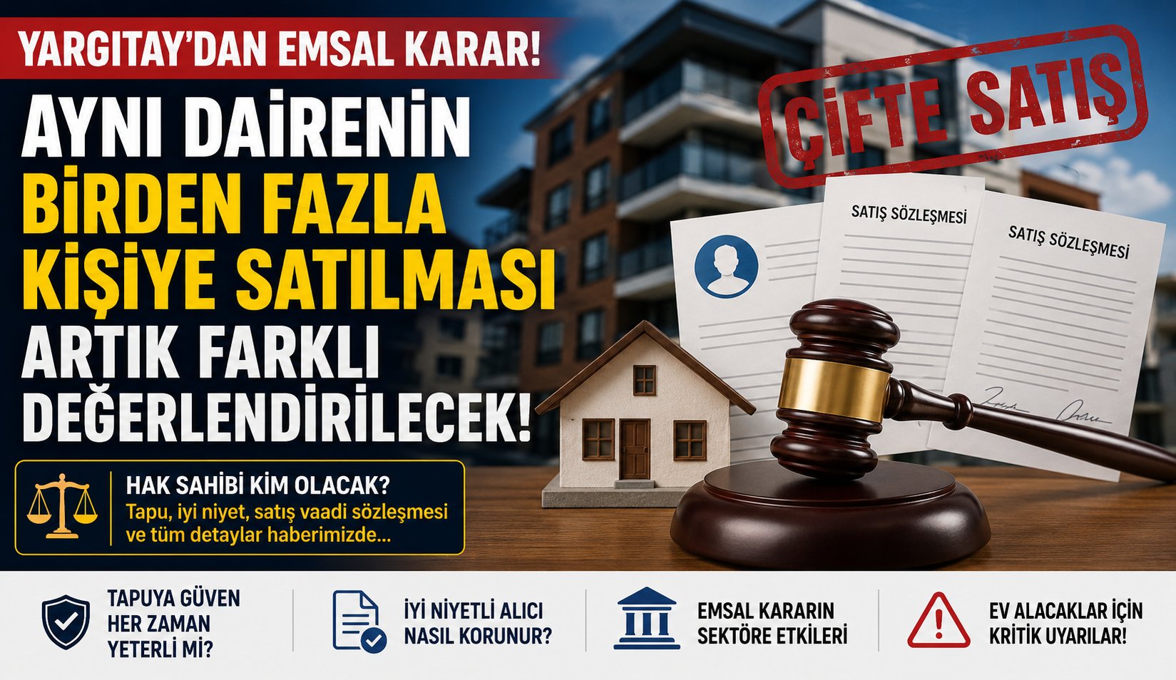 Tapu Öncesi Büyük Risk! Aynı Daireyi Birden Fazla Kişiye Satanlara Karşı Hukuki Haklar