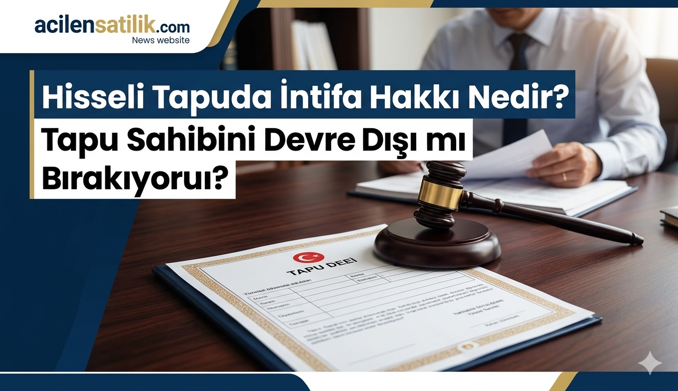 Tapuda İntifa Hakkı Şerhi Nedir? Satış Yaparken Engel Teşkil Eder mi?