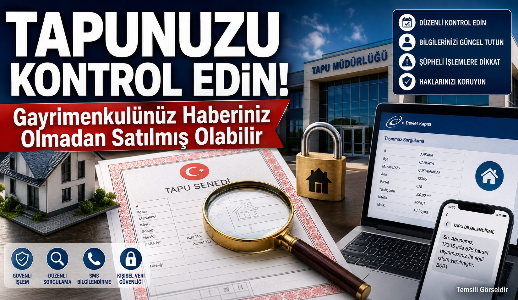 Tapuda Büyük Tehlike! Taşınmazınızı Düzenli Kontrol Etmezseniz Mağdur Olabilirsiniz