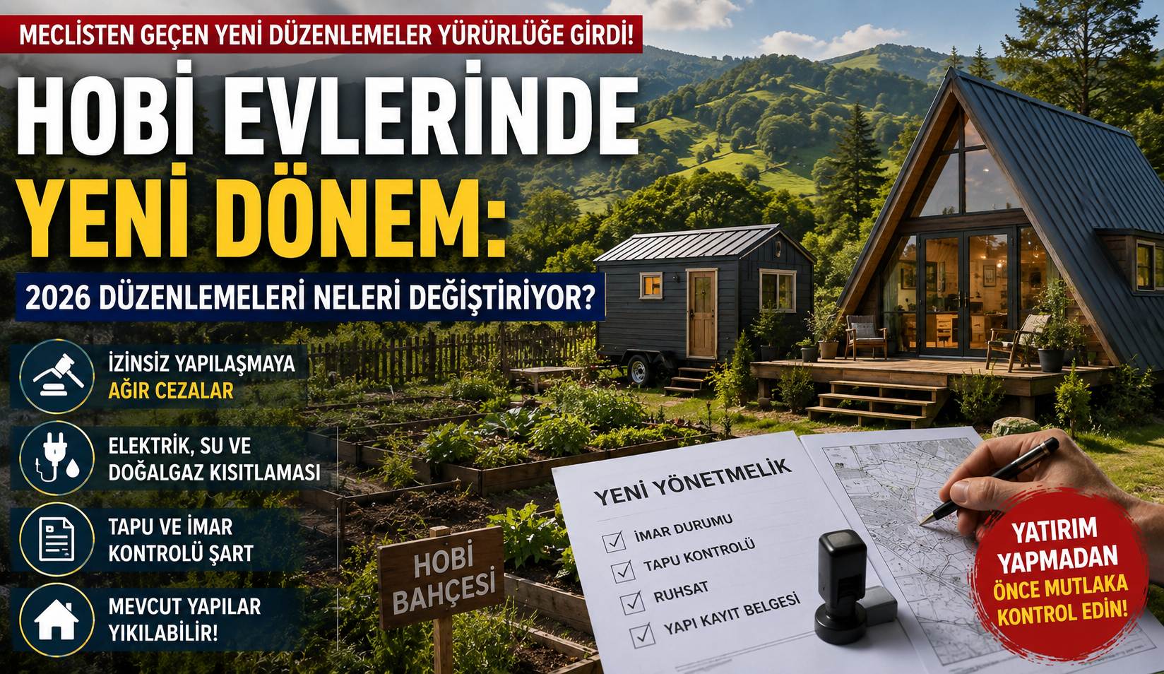 Tarım Arazilerinde Hobi Evi Dönemi Bitiyor mu? İşte Son Durum