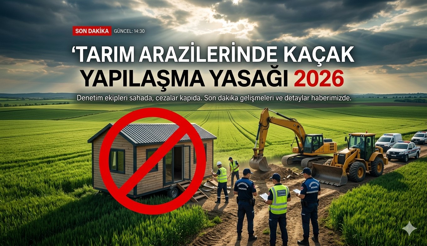 Tarım Arazilerinde Kaçak Yapıya Büyük Yasak Yeni Dönem Başladı